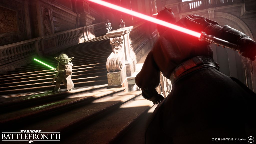 Star Wars Battlefront II Yoda vs Maul